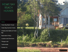 Tablet Screenshot of howebaybeachhouses.com